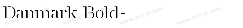 Danmark Bold字体转换